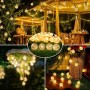 Guirlande lumineuse solaire LED type guinguette féerique - IP44 - 11 mètres