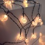 Guirlande lumineuse solaire LED type guinguette féerique - IP44 - 11 mètres
