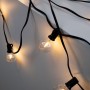 Guirlande guinguette solaire d'extérieur - 25 ampoules LED E10 - IP44 - 9,2 mètres