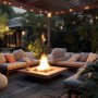 Guirlande guinguette solaire d'extérieur - 15 ampoules LED E27 à filament - IP44 - 10 mètres