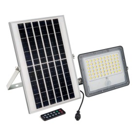 Projecteur solaire LED de sécurité 12W - Capteur PIR et télécommande - 4000K - IP65