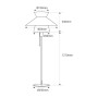 Lampadaire design "CORA" - E27