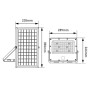 Projecteur solaire LED de sécurité 16W - Capteur PIR et télécommande - 4000K - IP65