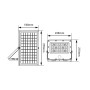 Projecteur solaire LED de sécurité 5W - Capteur PIR et télécommande - 4000K - IP65