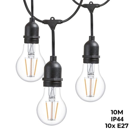 Câble guirlande guinguette extérieur 10 mètres - IP44