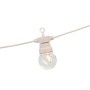 Guirlande LED câble blanc 10 ampoules LED 3000ºK - 8 mètres