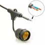 Kit guirlande lumineuse extérieure 10 mètres + 10 ampoules LED E27 1W - IP44 - Blanc chaud