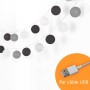 Guirlande LED boule lumineuse 3 mètres IP44 Prise USB