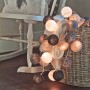 Guirlande lumineuse LED exterieur 24 boules 3 mètres USB - Intérieur / Extérieur