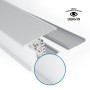 Luminaire linéaire LED CCT réglable de 3000-5000ºK de surface / suspendu - 40W - Puissance réglable - 120cm