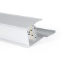 Luminaire linéaire LED CCT réglable de 3000-5000ºK de surface / suspendu - 40W - Puissance réglable - 120cm