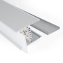 Luminaire linéaire LED CCT réglable de 3000-5000ºK de surface / suspendu - 40W - Puissance réglable - 120cm