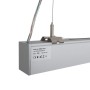 Luminaire linéaire LED CCT réglable de 3000-5000ºK de surface / suspendu - 40W - Puissance réglable - 120cm