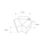 Connecteur en Y pour hexagone - 4 cm