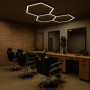 Lampe LED hexagonale - 6500K - 3 hexagones - 440cm