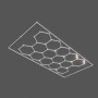 Lampe LED hexagonale - 6500K - 14 hexagones + Rectangle 5m