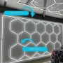 Luminaire linéaire hexagonal - 6500K - 44 x 2,2 cm