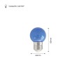 Ampoule LED E27 1W G45 Couleurs