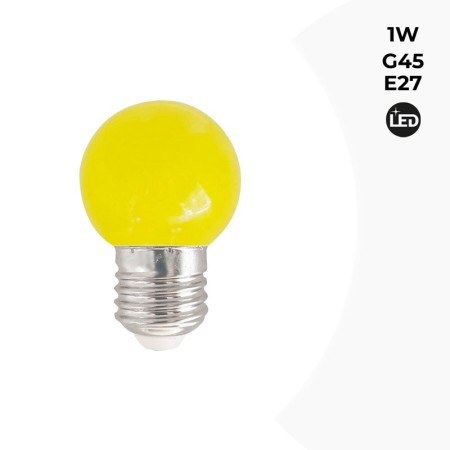 Ampoule LED E27 1W G45 Couleurs