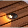 Balise LED encastrée au sol 0,75W 12V-DC IP67 - Blanc chaud 3000K