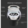 Spot LED extérieur encastrable au sol 18W 12V-DC IP67 - Blanc chaud 3000K