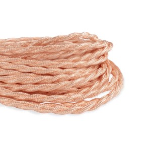 Câble électrique tressé en tissu effet soie Golden