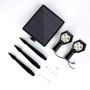 Double spot LED solaire extérieur 3W IP65 - Blanc chaud 3000K