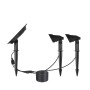 Double spot LED solaire extérieur 3W IP65 - Blanc chaud 3000K