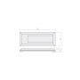 Balise LED rectangulaire 1w 230V 120x80mm ip65 - Blanc chaud 3000K