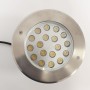 Balise LED encastrable au sol 18W - Blanc chaud 3000K - Ø21cm- IP67 - 220v