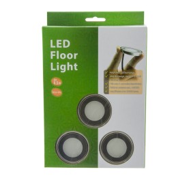 Pack de 6 spots LED encastrables au sol Ø58x9mm 0,5W 12V-DC IP67