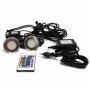 Pack de 6 balises LED RGB 0.5W IP67 encastrables au sol