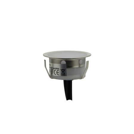 Pack de 6 spots LED encastrables au sol Ø40x20mm 0,4W 12V-DC IP67