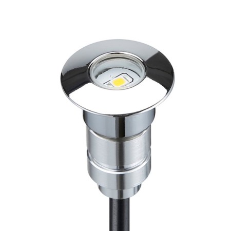Pack de 6 spots led escalier 0,3W 12V DC Ø24X38.5mm