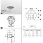 Pack de 6 balises LED encastrables 0,4W IP67 pour escalier
