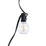 Guirlande guinguette solaire d'extérieur - 25 ampoules LED E10 - IP44 - 9,2 mètres