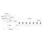 Guirlande guinguette solaire d'extérieur - 25 ampoules LED E10 - IP44 - 9,2 mètres