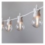 Guirlande LED câble blanc 10 ampoules LED 3000ºK - 8 mètres