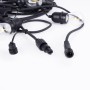 Kit guirlande lumineuse extérieure 11,5 mètres + 10 ampoules LED E27 filament 1W - IP44 - Blanc chaud