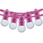 Kit guirlande lumineuse extérieure 10 mètres + 10 ampoules LED E27 1W - IP44 - Blanc chaud