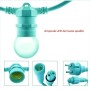 Kit guirlande lumineuse extérieure 10 mètres + 10 ampoules LED E27 1W - IP44 - Blanc chaud