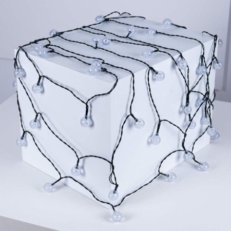 Guirlande lumineuse solaire LED type guinguette féerique - IP44 - 11 mètres