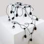 Guirlande guinguette solaire d'extérieur - 15 ampoules LED E27 à filament - IP44 - 10 mètres