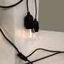 Guirlande guinguette solaire d'extérieur - 15 ampoules LED E27 à filament - IP44 - 10 mètres