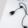 Guirlande guinguette solaire d'extérieur - 15 ampoules LED E27 à filament - IP44 - 10 mètres