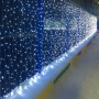 Rideau lumineux 100 LED blanc froid - 1,5m x 90cm