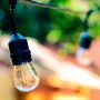 Guirlande extérieure connectable en série - IP65 - 6,5 mètres - 10 x E27