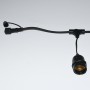 Guirlande extérieure connectable en série - IP65 - 6,5 mètres - 10 x E27