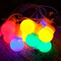 Guirlande LED multicolore fil blanc 10 ampoules LED - 8 mètres
