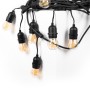 Kit guirlande lumineuse extérieure 11,5m + 10 ampoules LED G45/E27 filament 4W - 2200K - IP44
